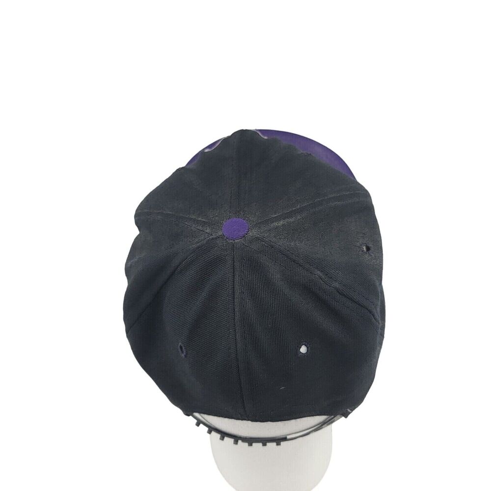 AJD Phoenix Suns Snapback Cap Hat Black Purple Side Spell Out Logo Vintage 90's - Picture 4 of 8